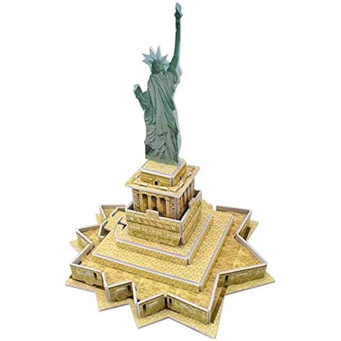 DIY STATUE OF LIBERTY 3D PUZZLE PAPER ASSEMBLED BUILDING MODEL BRAIN LEARNING GAME WORLD JIGSAW - Image 2